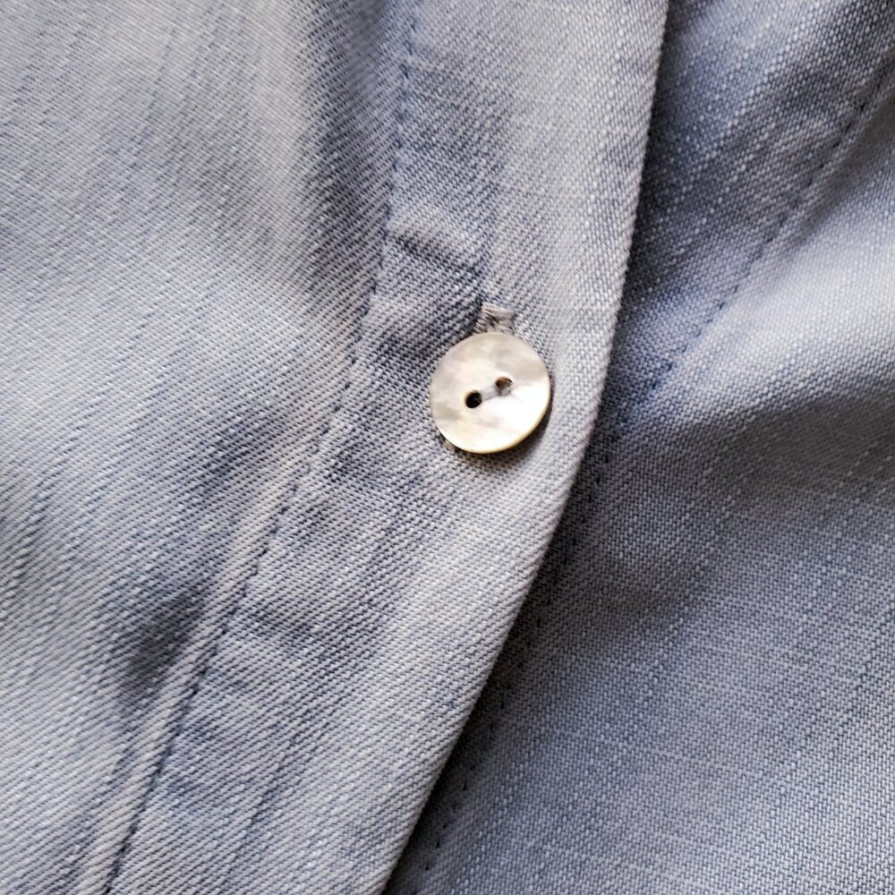 Soft Surroundings Je Veux 100% Lyocell Shirt Light Chambray Size S - Picture 10 of 16